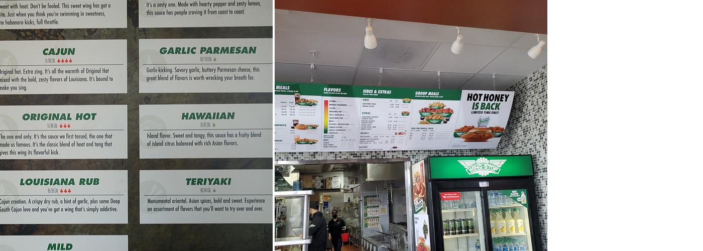 Wingstop Menu