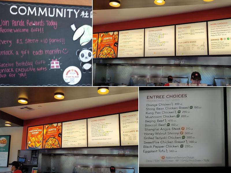 Panda Express Menu