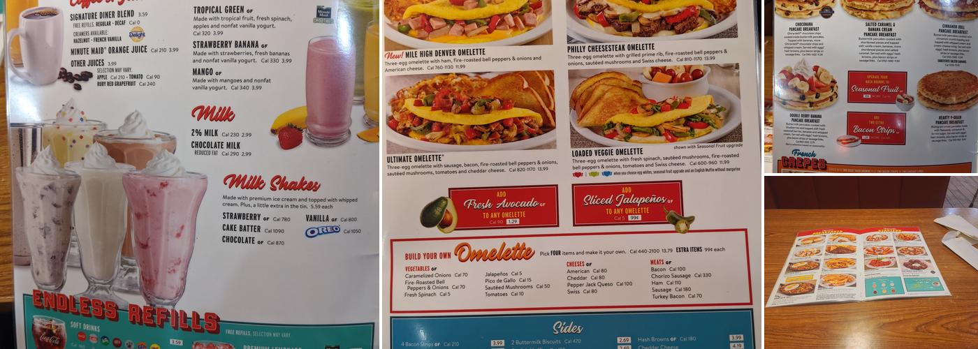 Denny's Menu