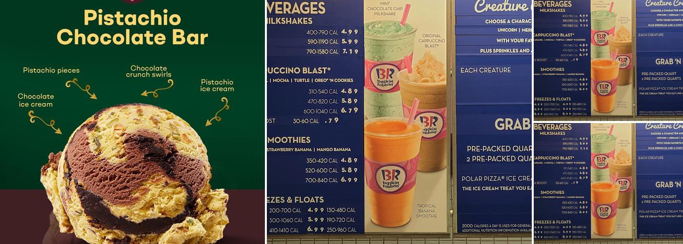 Baskin-Robbins Menu