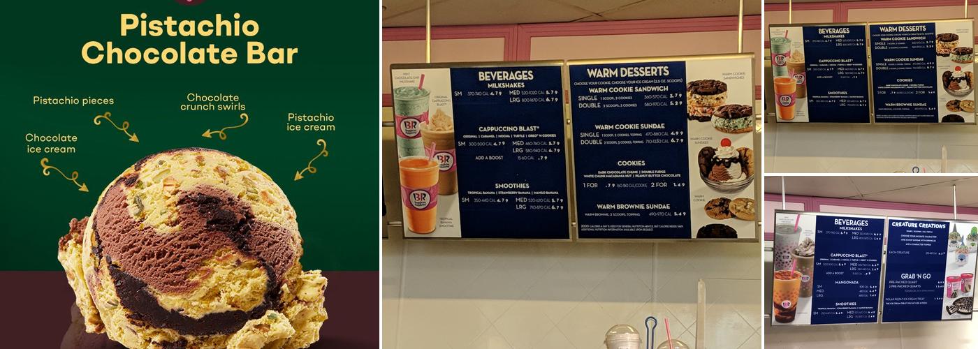 Baskin-Robbins Menu