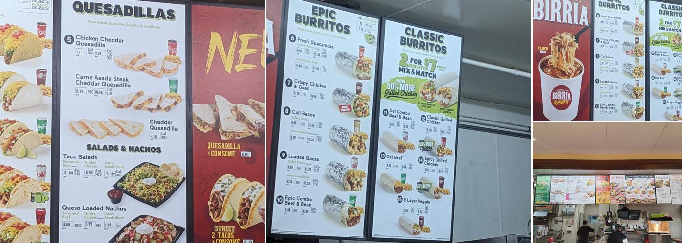Del Taco Menu
