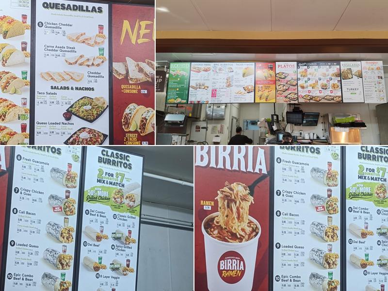 Del Taco Menu