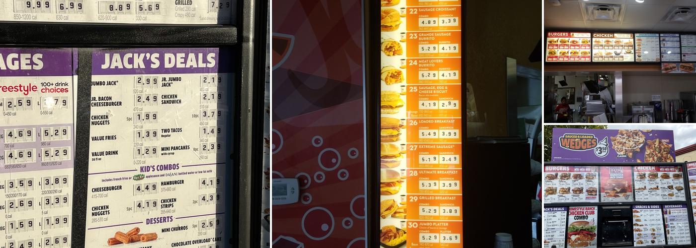 Jack In The Box Menu