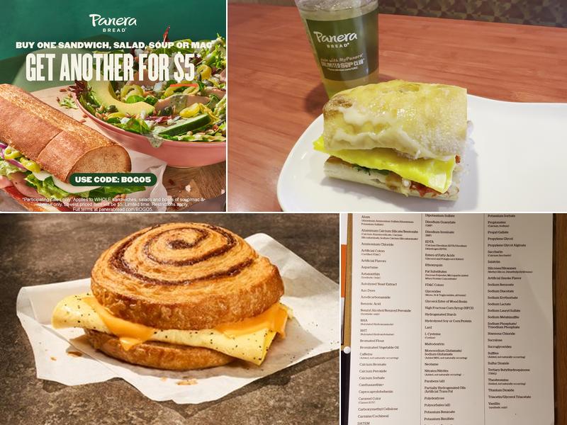 Panera Bread Menu