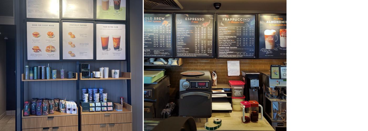 Starbucks Coffee Company Menu
