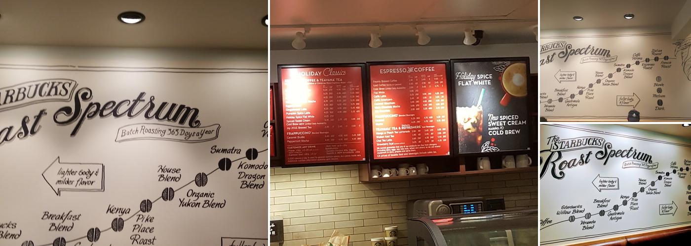 Starbucks Coffee Company Menu