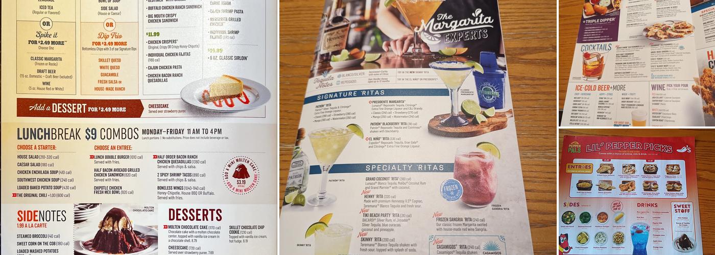 Chili's Grill & Bar Menu