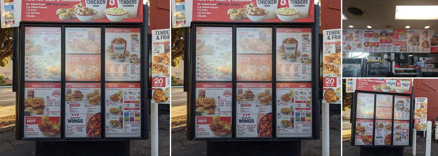 KFC Menu