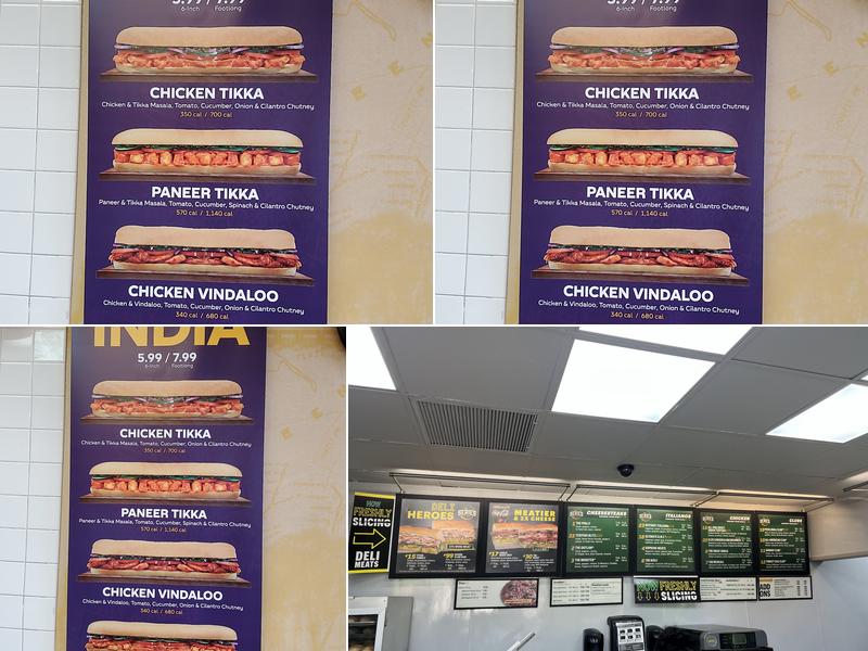 Subway Menu