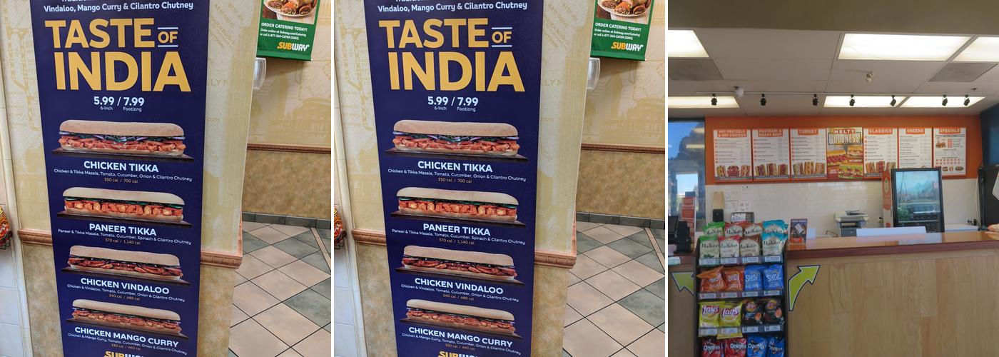 Subway Menu