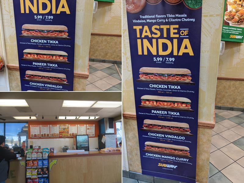 Subway Menu