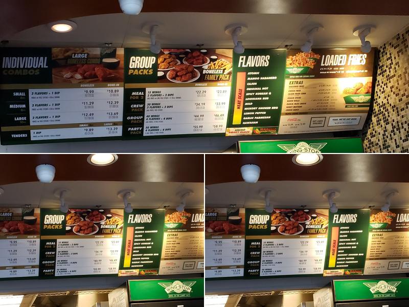 Wingstop Menu