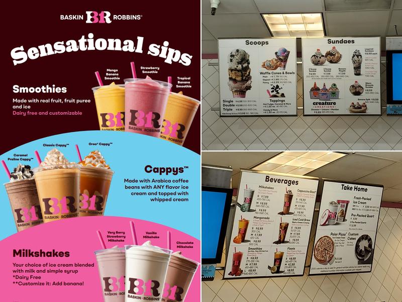 Baskin-Robbins Menu