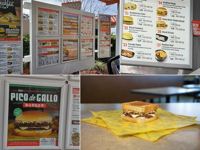 Whataburger Menu