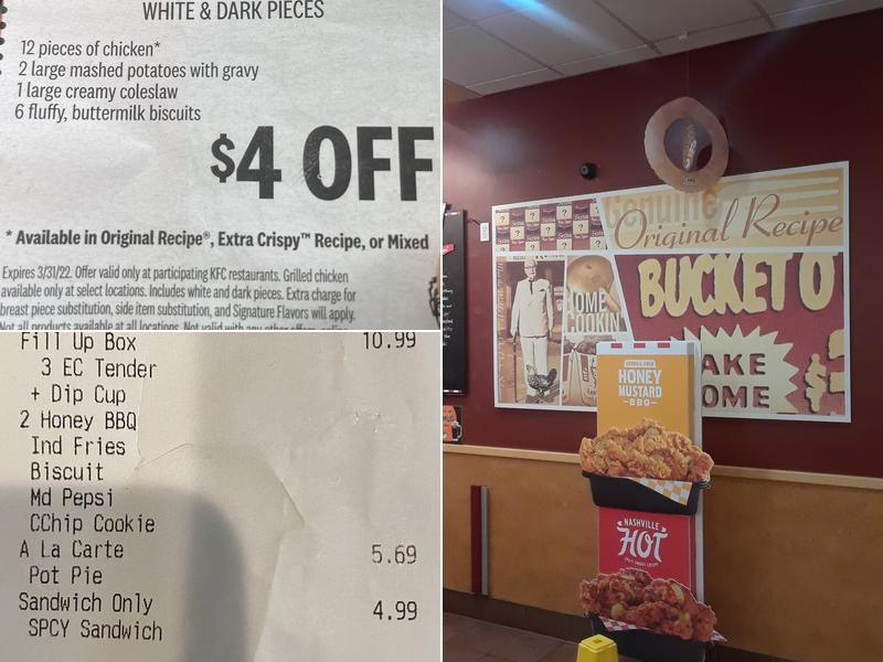 KFC Menu