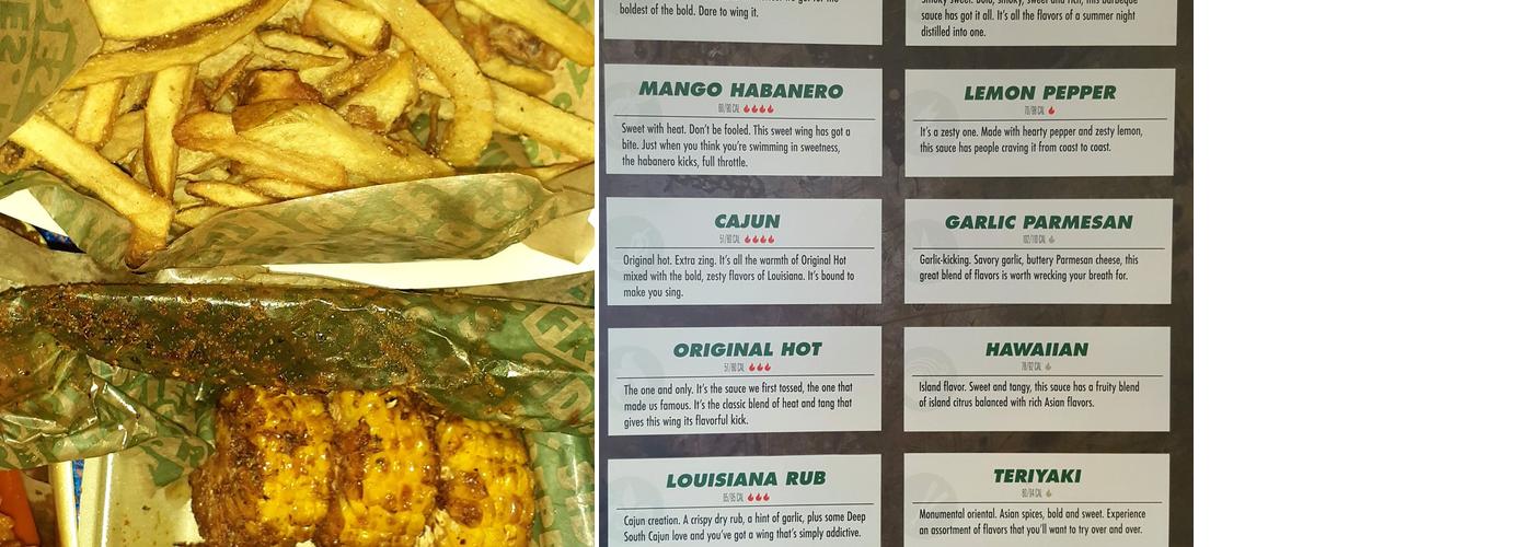 Wingstop Menu