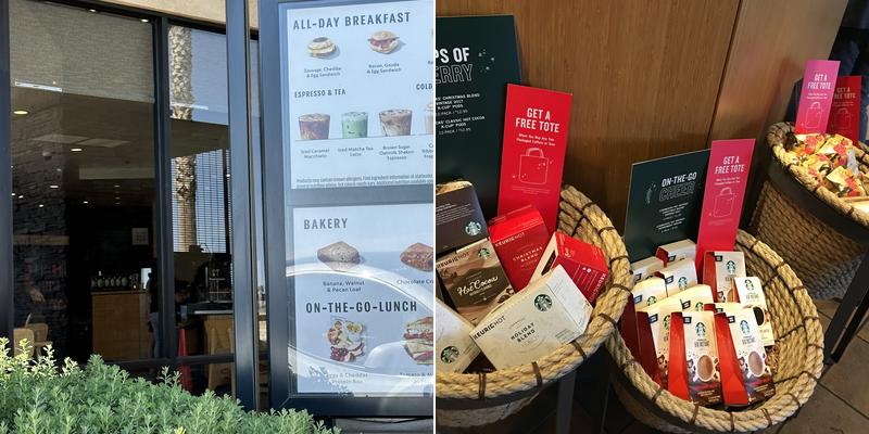 Starbucks Menu