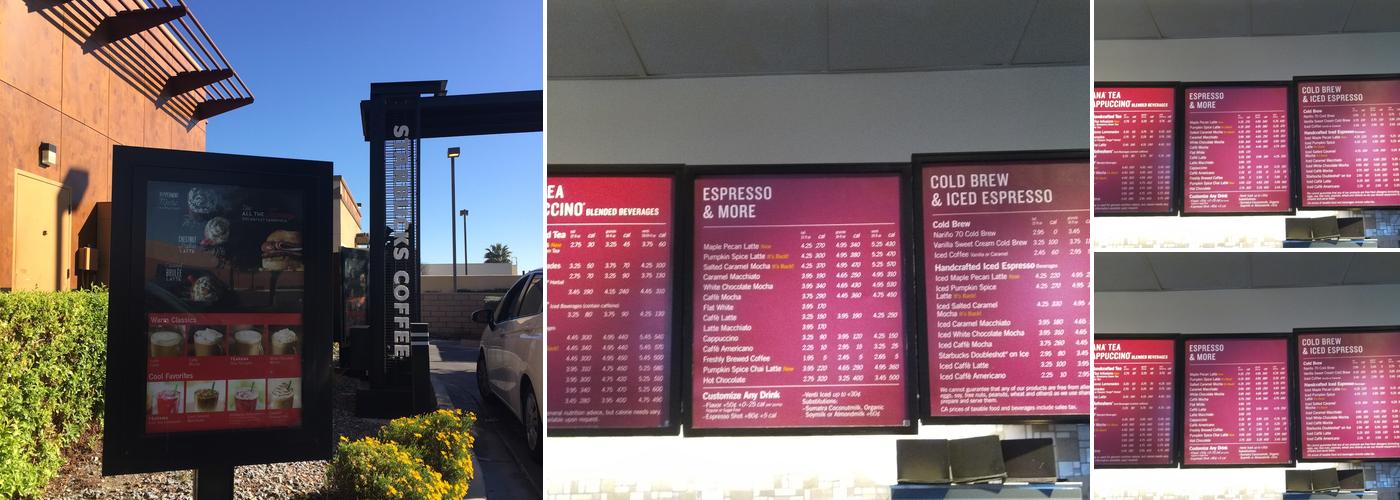 Starbucks Coffee Company Menu