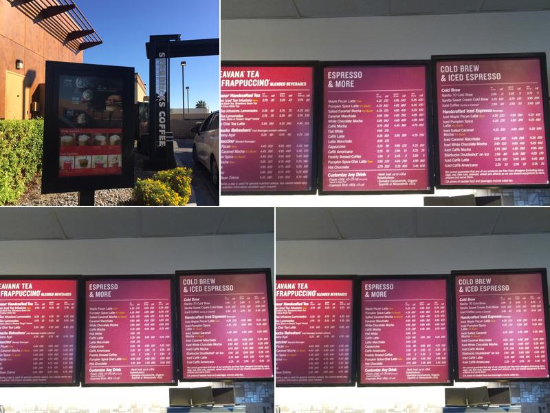 Starbucks Menu