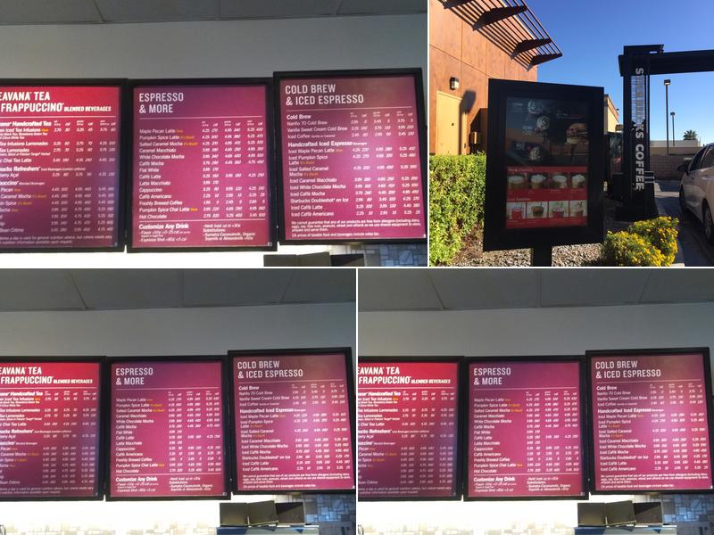 Starbucks Coffee Company Menu