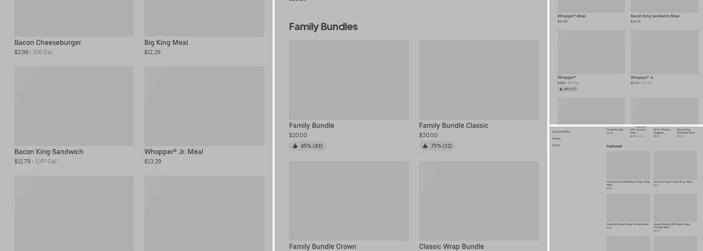 Burger King Menu