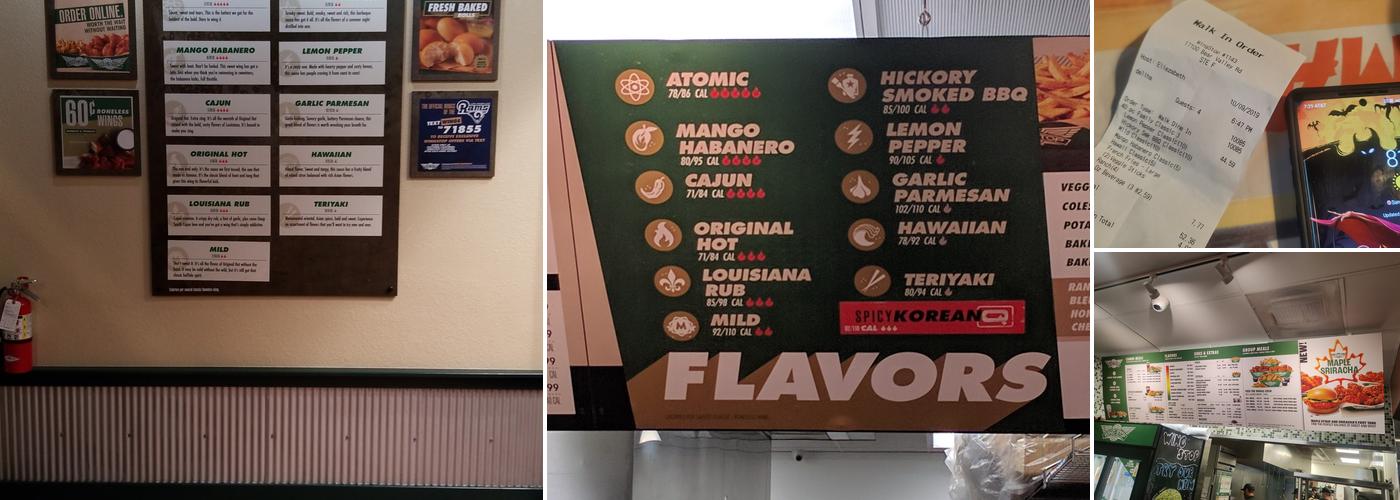 Wingstop Menu