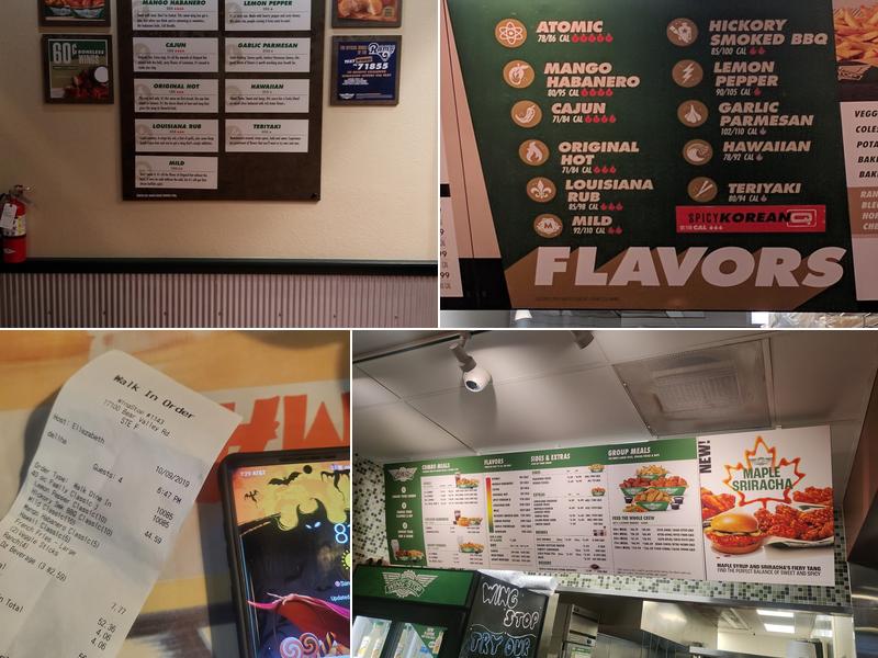 Wingstop Menu
