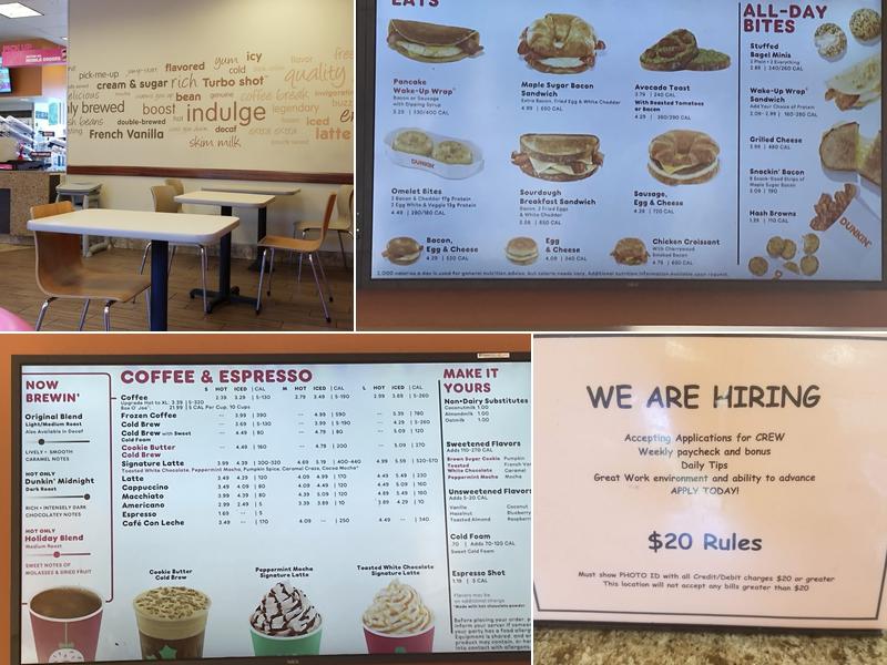 Dunkin' Menu