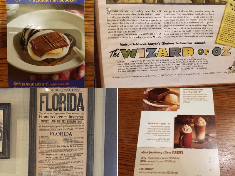 Cracker Barrel Old Country Store Menu