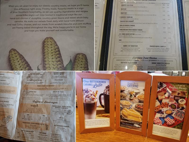 Cracker Barrel Old Country Store Menu