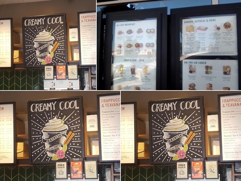 Starbucks Menu
