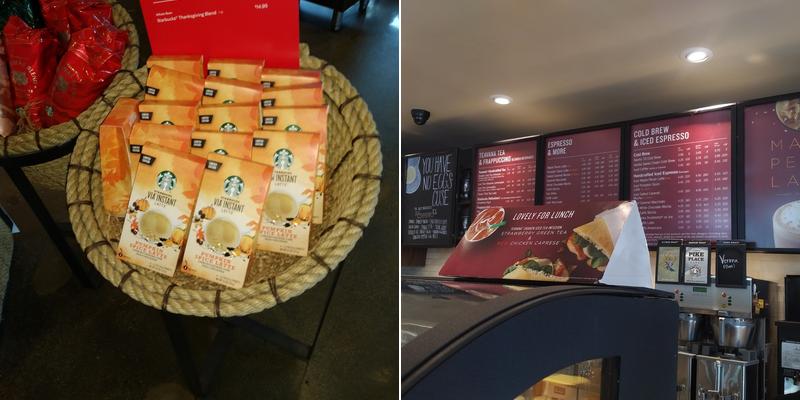 Starbucks Coffee Company Menu