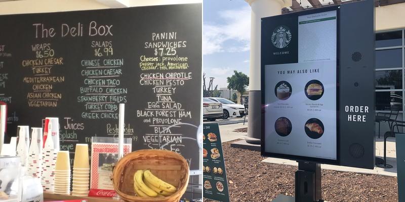 Starbucks Coffee Company Menu