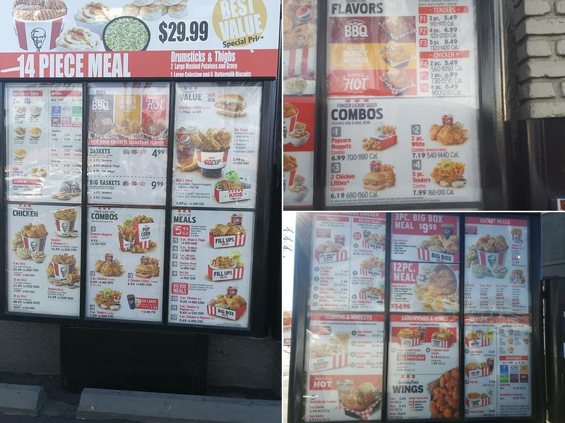 KFC Menu