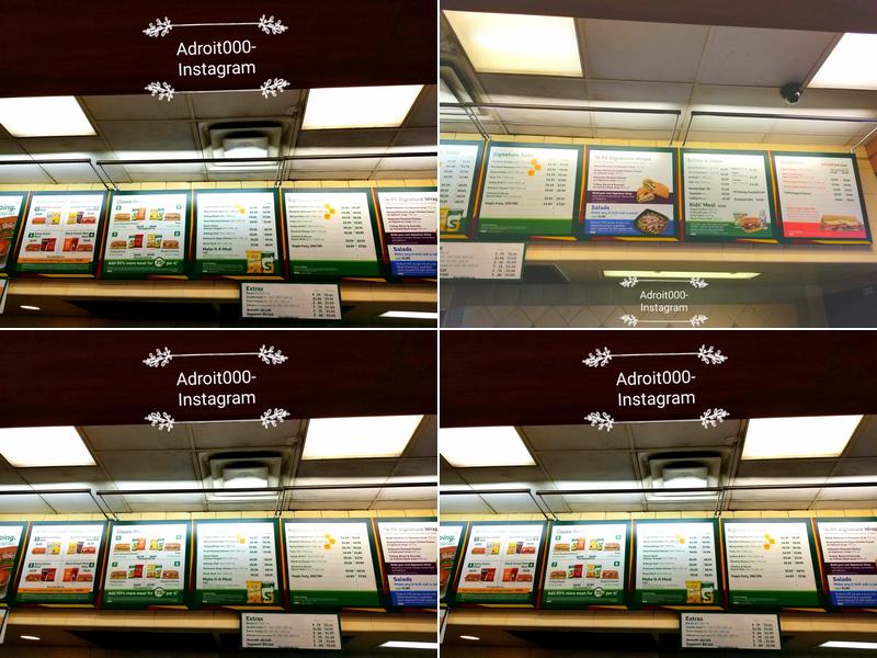 Subway Menu