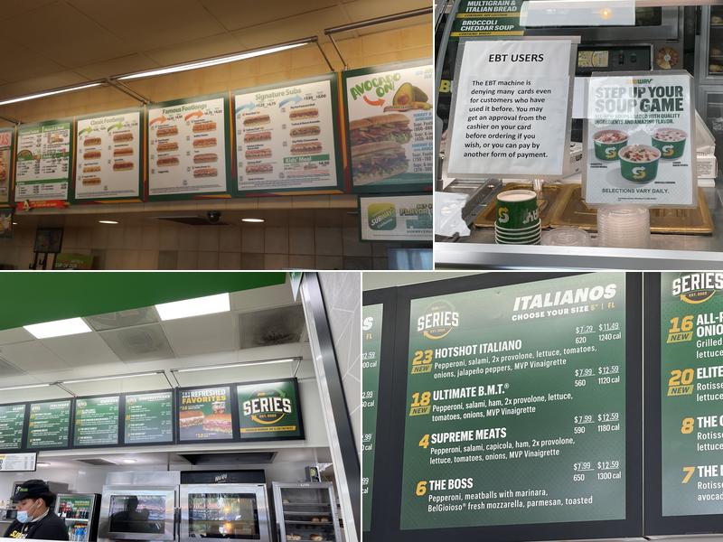 Subway Menu