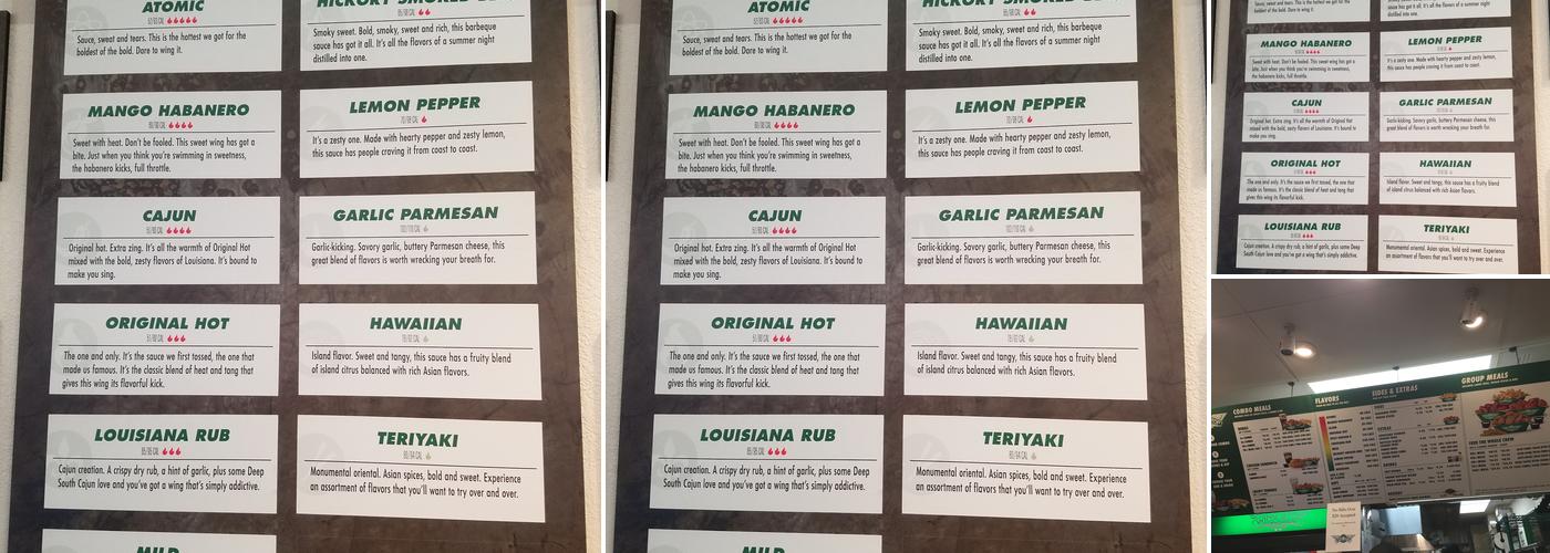 Wingstop Menu