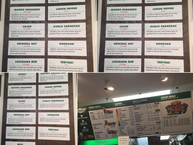 Wingstop Menu