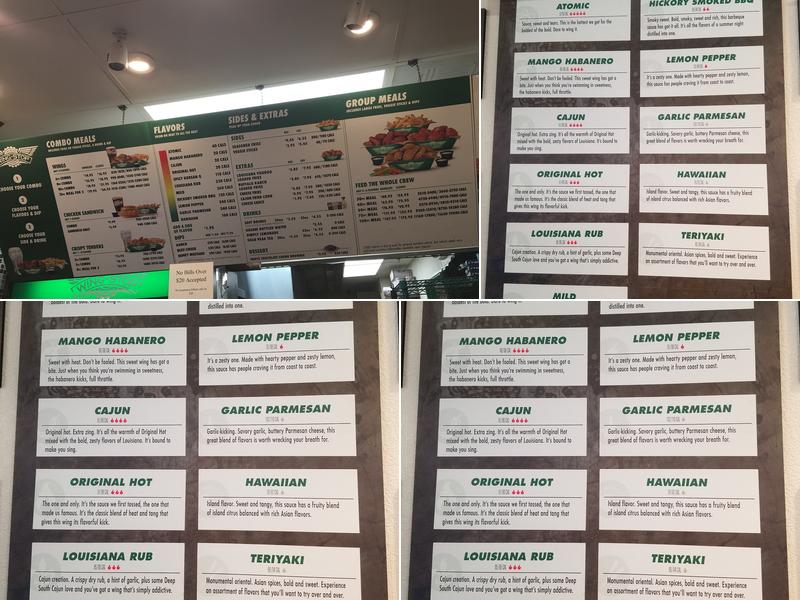 Wingstop Menu