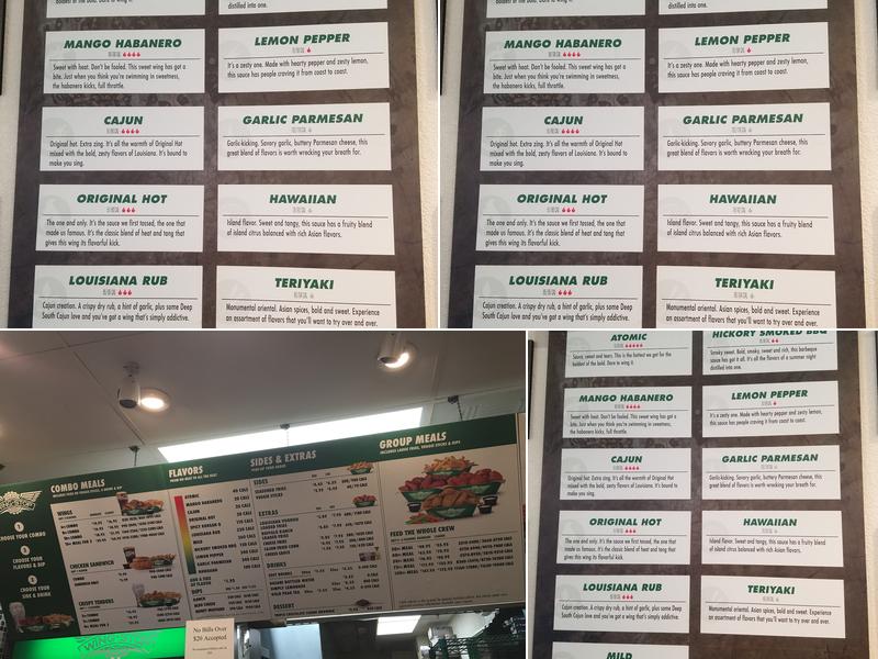 Wingstop Menu