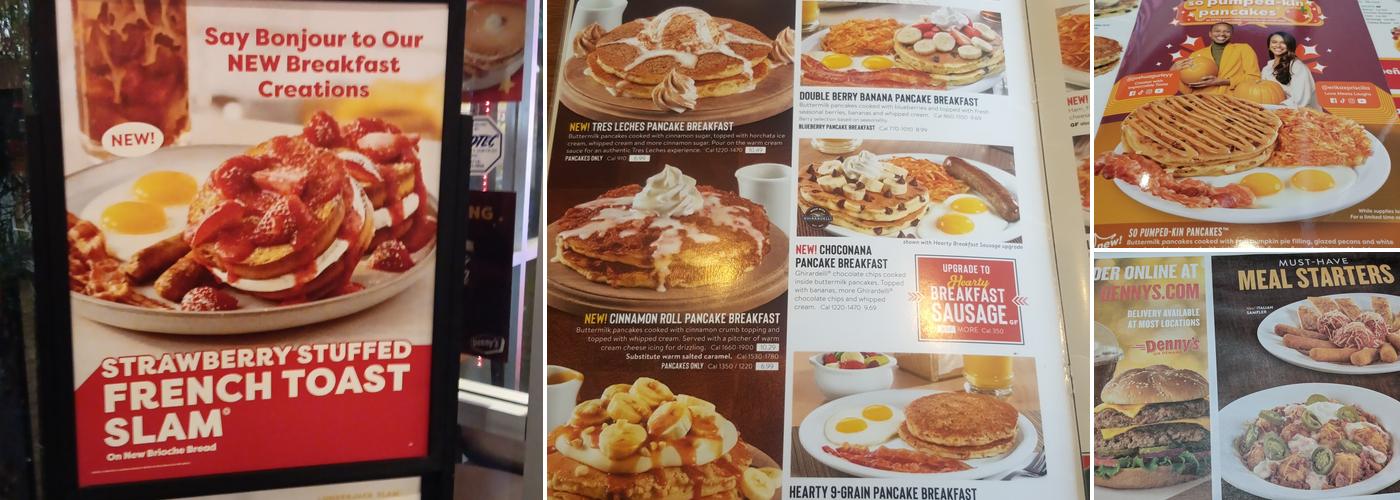 Denny's Restaurant Menu