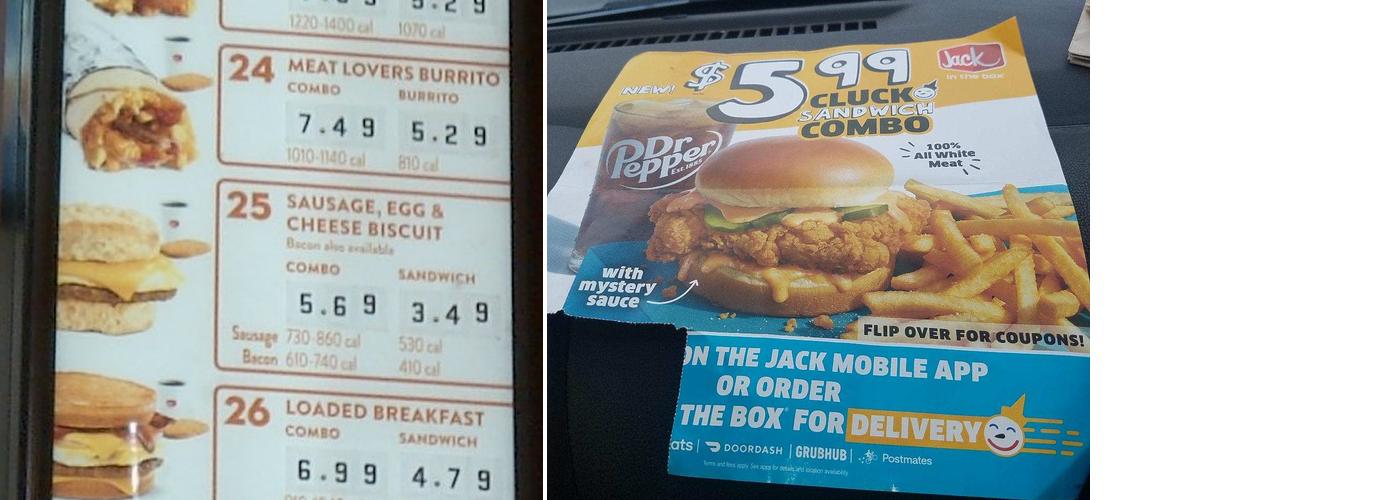 Jack In The Box Menu