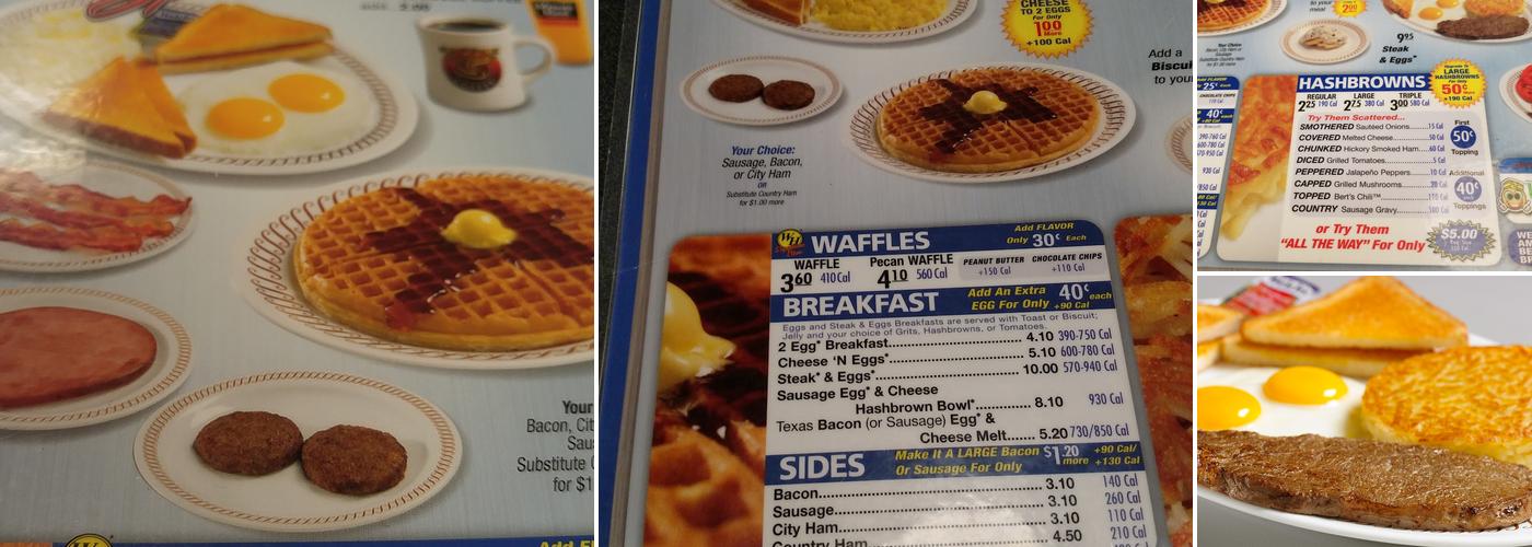 Waffle House Menu