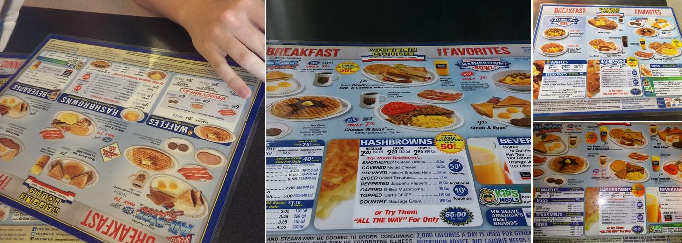 Waffle House Menu
