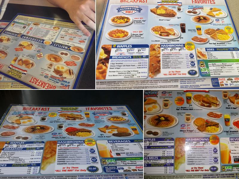 Waffle House Menu