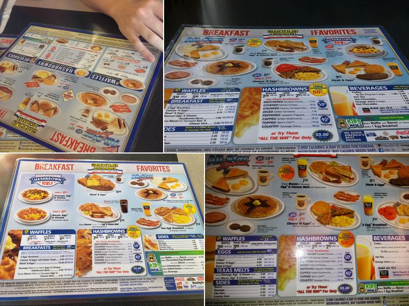 Waffle House Menu