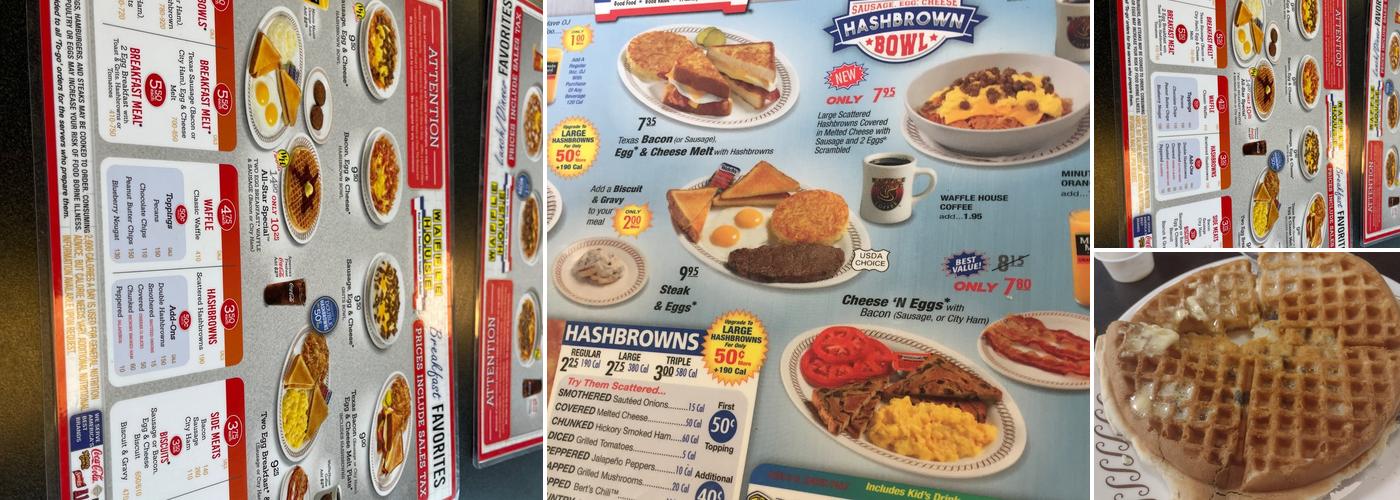 Waffle House Menu