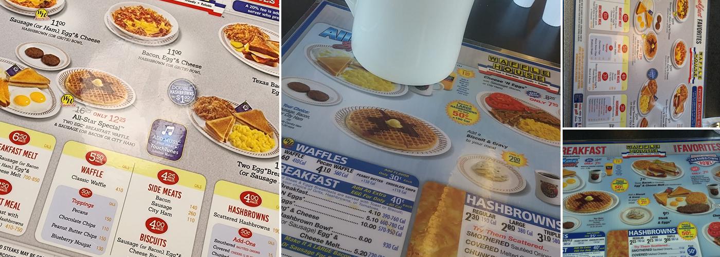 Waffle House Menu