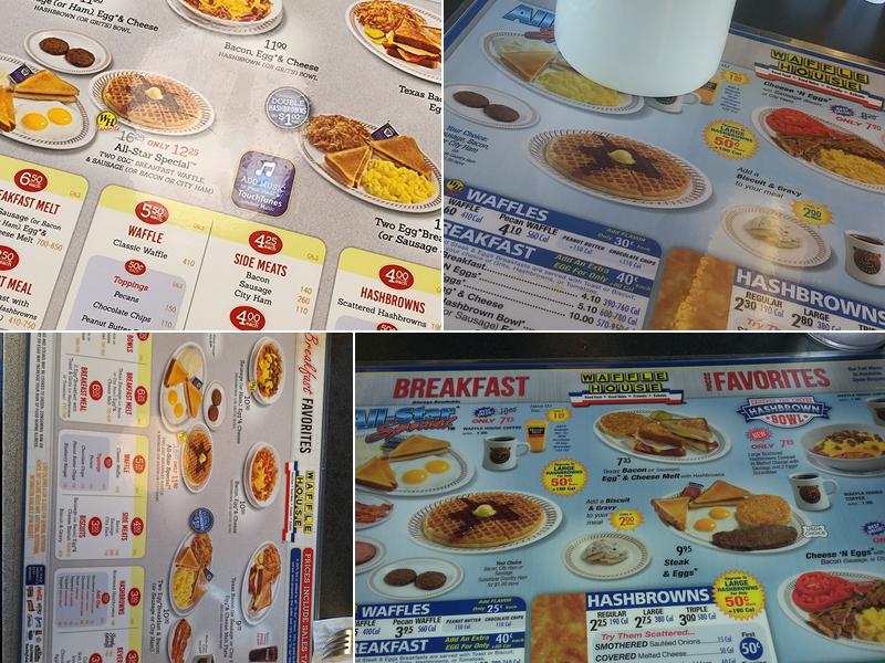 Waffle House Menu